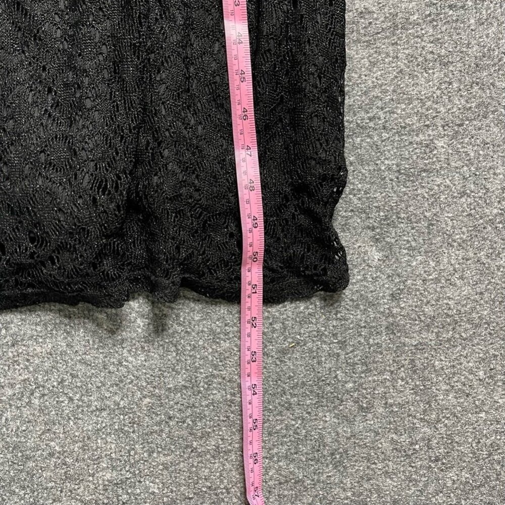Harlow Womens Nites Black A Line Dress Lace Formal Evening Maxi Sleeveless 4 - Picture 7 of 8
